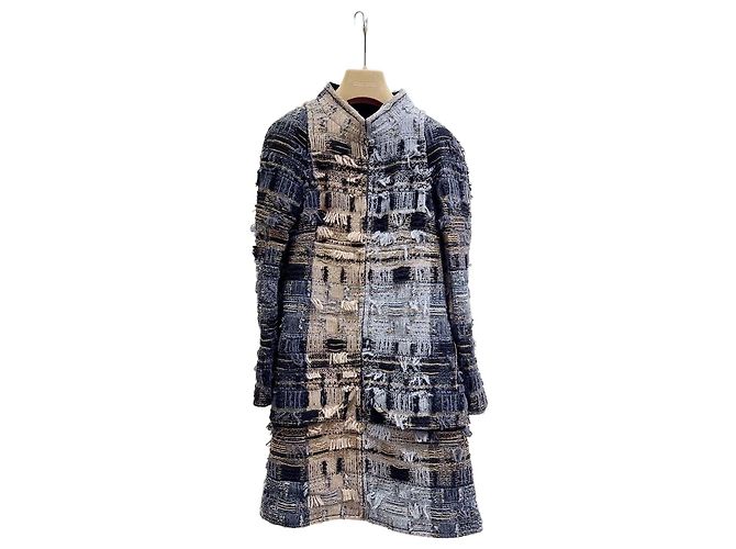Abrigo Chanel de Tweed Multicolor