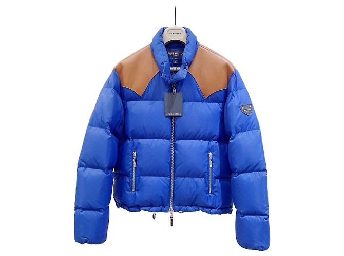 Louis Vuitton Down Jacket Lambskin Patchwork Polyamide 38 Multiple colors