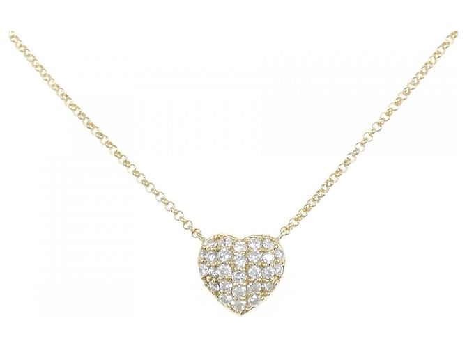 Autre Marque Collar de Diamantes Au750 Dorado
