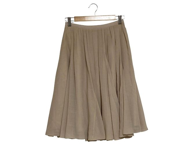 Autre Marque Falda transparente de plis aleatorios FOXEY Beige