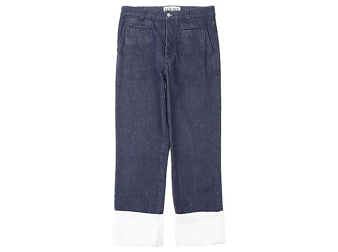 Vaqueros de algodón denim Fisherman Loewe Azul
