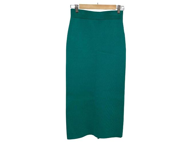 Autre Marque Falda larga de algodón y seda MUSE de Deuxieme Classe Verde