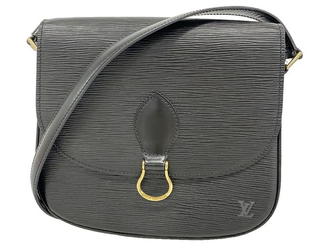 Borsa a tracolla Louis Vuitton Epi Cartouchiere Nero