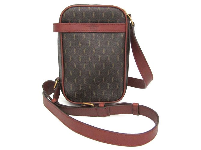 Borsa a tracolla Yves Saint Laurent Cassandre Marrone Marrone scuro