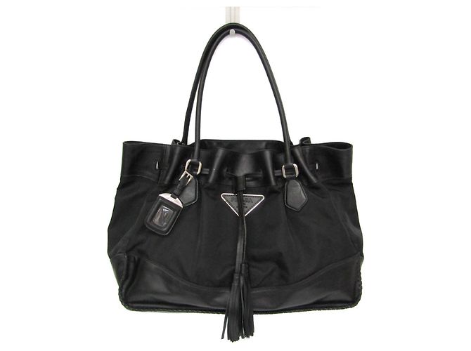 Saco Tote Prada Tessuto Soft BR3555 Preto