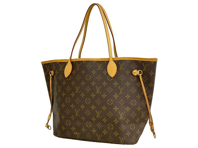 Borsa Tote Louis Vuitton Monogram Neverfull MM Marrone