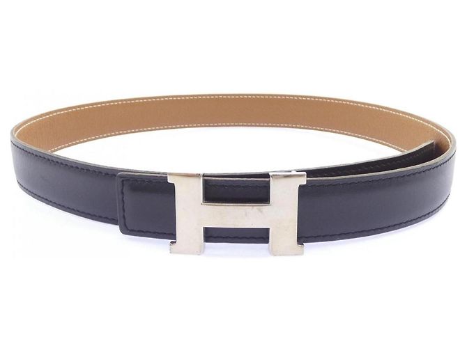 Hermès Cinto Hermes Mini Constance 24mm Marrom Preto