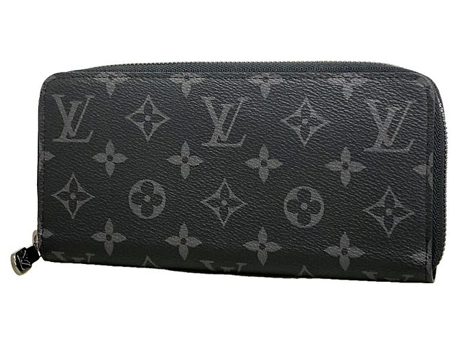 Louis Vuitton Monogram Eclipse Zippy Wallet Black