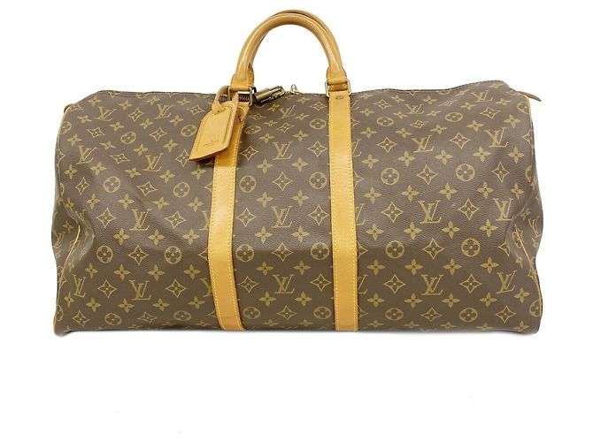Louis Vuitton Boston Monogram Keepall 55 Marrone