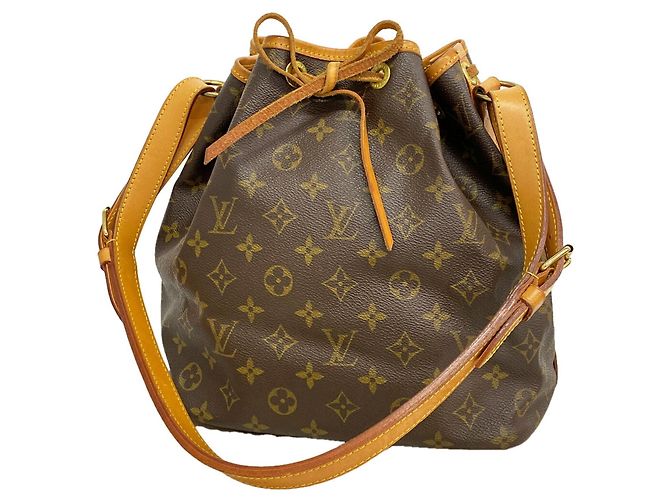 Noe Borsa a tracolla Louis Vuitton Monogram Petit Noé Marrone