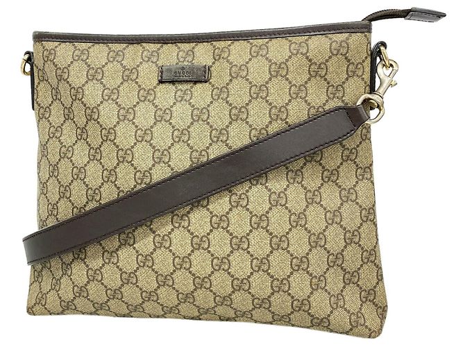 Borsa a tracolla Gucci GG Supreme Brown Marrone