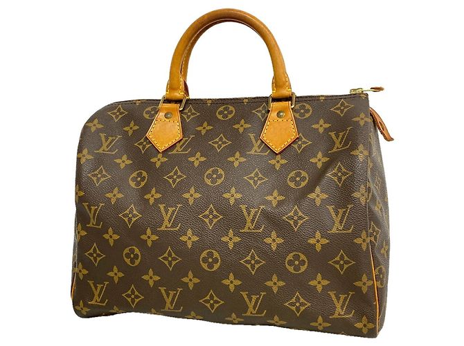 Borsa Louis Vuitton Monogram Speedy 30 Marrone