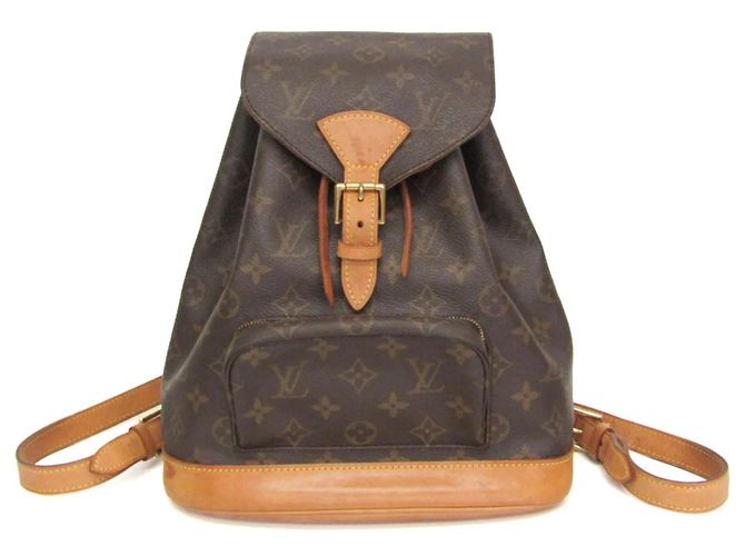 Louis Vuitton Monogram Montsouris MM M51136 Women's Backpack Brown