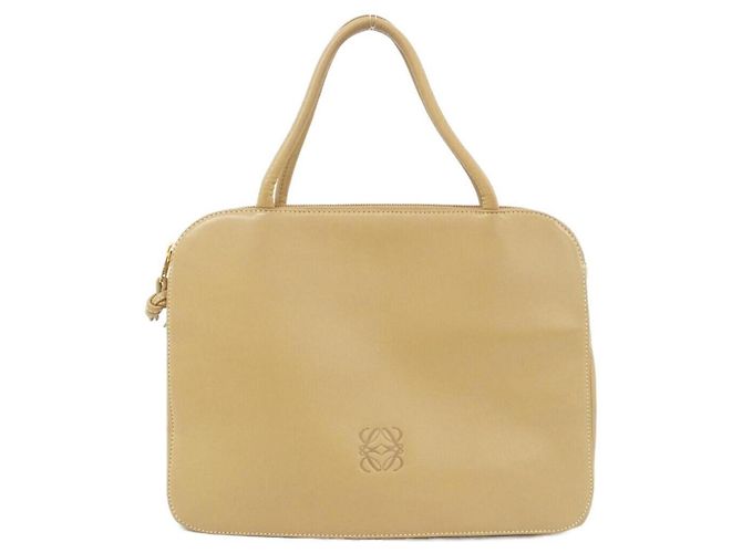 Bolsa de mão Loewe em couro bege