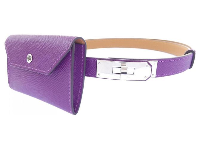 Hermès Hermes Kelly Pocket 18mm Gürtel Lila