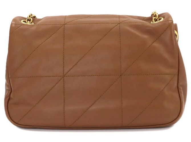 Borsa a tracolla con catena Saint Laurent Jamie Marrone