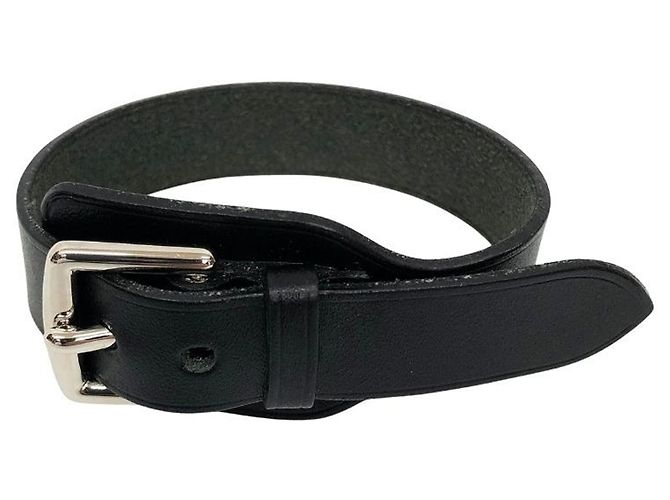 Hermès Pulsera de cuero Hermes Etriviere Negro