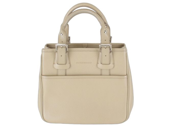 Burberry Handtasche aus beigem Leder