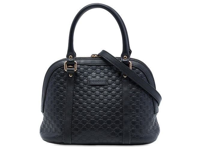 Borsa Dome Mini Microguccissima Gucci Nera Nero
