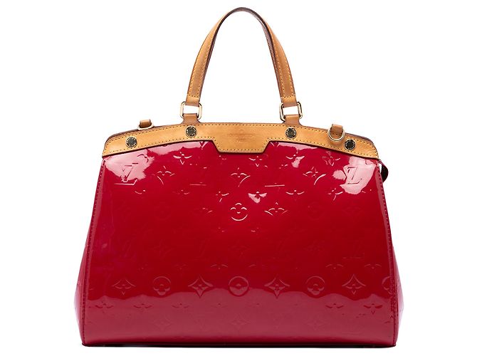 Louis Vuitton Red Monogram Vernis Brea MM Rouge
