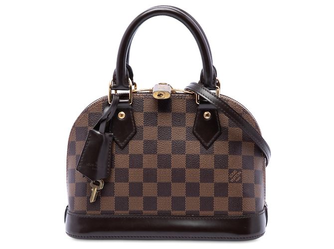 Louis Vuitton Brown Damier Ebene Alma BB Castaño