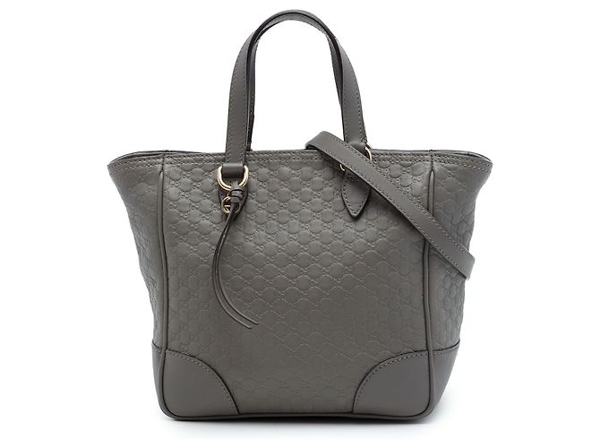 Bolsa Gucci Bree Small Microguccissima Cinza Marrom Cinza antracite