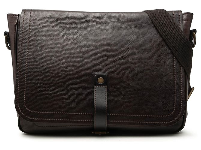 Louis Vuitton Brown Utah Omaha Marron Marron foncé