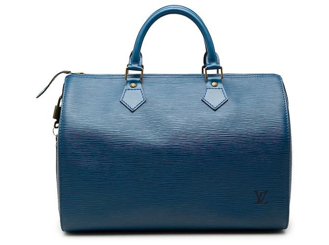 Louis Vuitton Blue Epi Speedy 30 Bleu