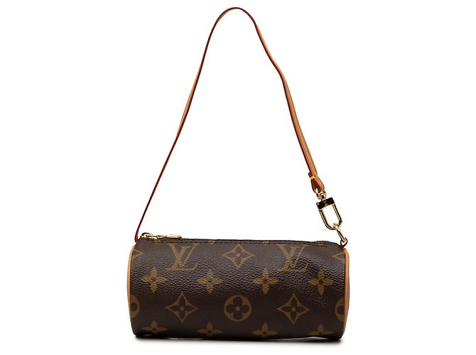Louis Vuitton Brown Monogram Papillon Pochette Marron