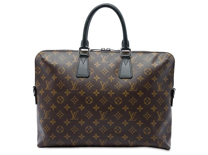 Louis Vuitton Brown Monogram Macassar Porte Documents Jour