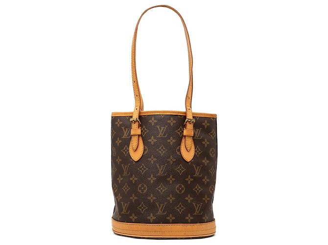 Louis Vuitton Brown Monogram Petit Bucket Marrom
