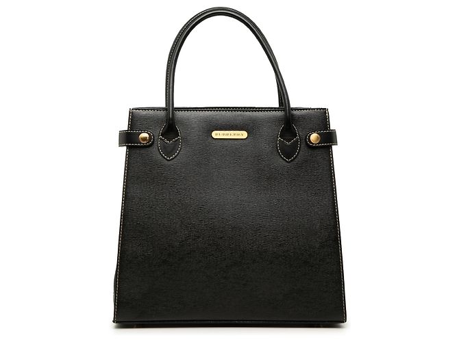 Burberry Handtasche aus schwarzem Leder