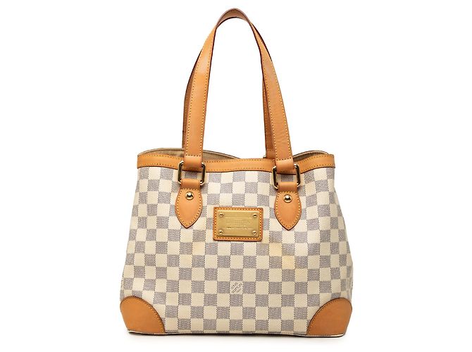 Louis Vuitton White Damier Azur Hampstead PM Blanc