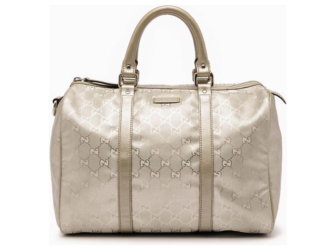 Bolso Gucci Joy Boston Medium Estampado GG Dorado