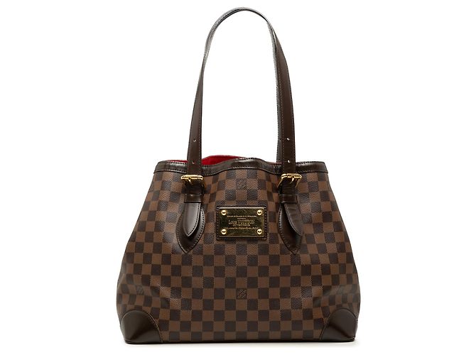 Louis Vuitton Brown Damier Ebene Hampstead MM Marrone