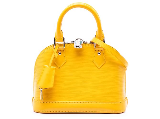 Louis Vuitton Yellow Epi Alma BB Jaune