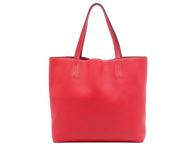 Hermès Red Clemence Double Sens 36 Rouge
