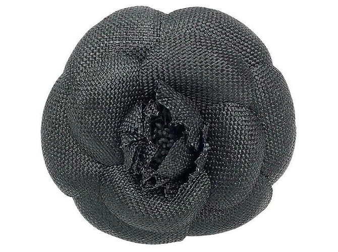 Spilla Corsage Camelia Chanel Nero Bianco Crudo