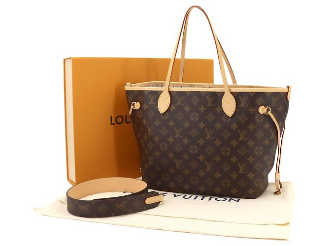 Sac Cabas Louis Vuitton Neverfull Inside Out MM Monogram Sable Monogramme