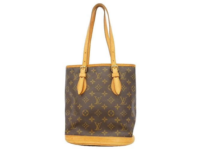 Saco Tote Louis Vuitton Monogram Bucket PM Marrom