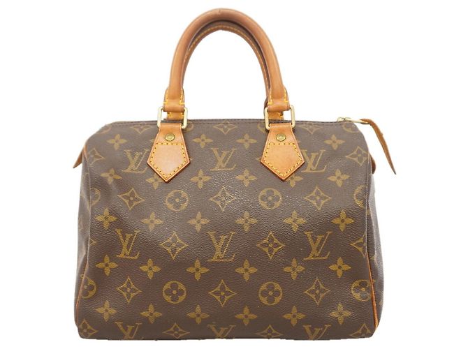 Borsa Louis Vuitton Monogram Speedy 25 Marrone