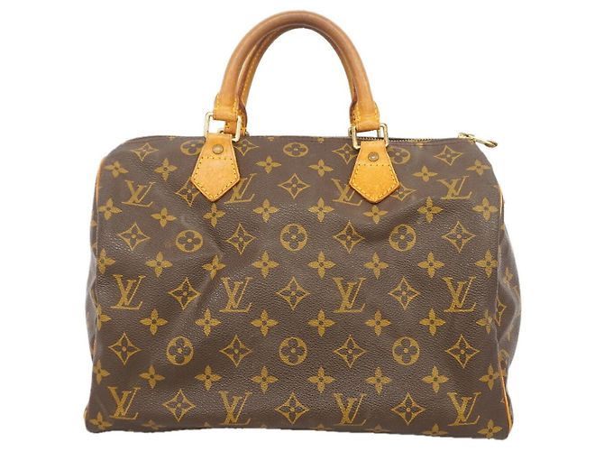 Borsa Louis Vuitton Monogram Speedy 30 Marrone