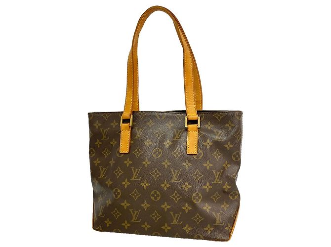 Borsa Tote Cabas Piano Monogram Louis Vuitton Marrone