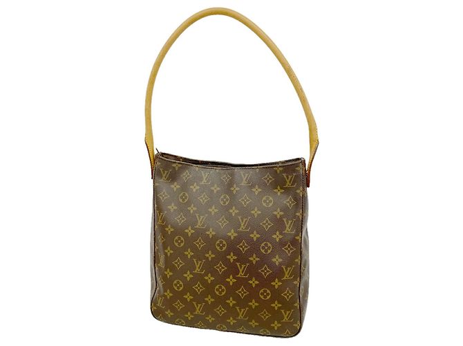 Borsa a tracolla Louis Vuitton Monogram Looping GM Marrone