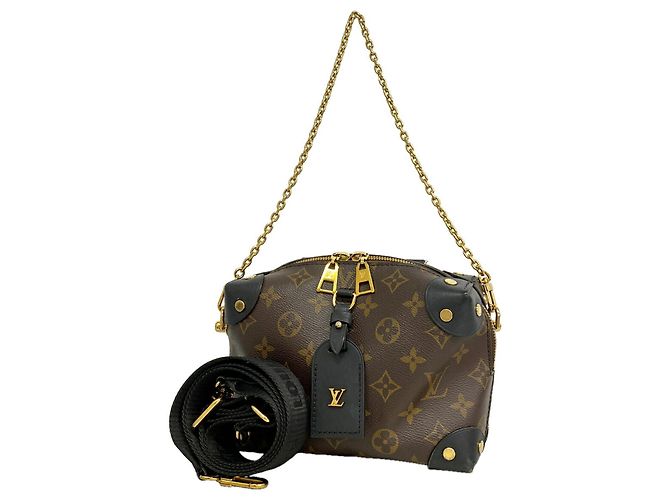 Borsa Louis Vuitton Monogram Petite Marsouple Marrone