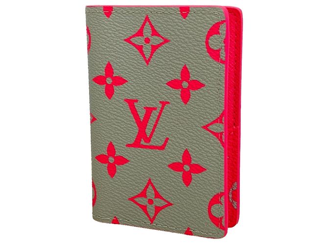 Louis Vuitton Monogram Glow Organizer de Poche Card Case Grey