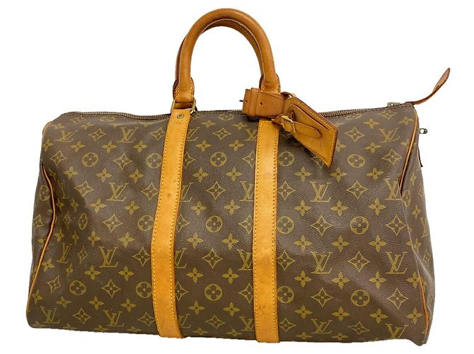 Louis Vuitton Boston Monogram Keepall 45 Marrom