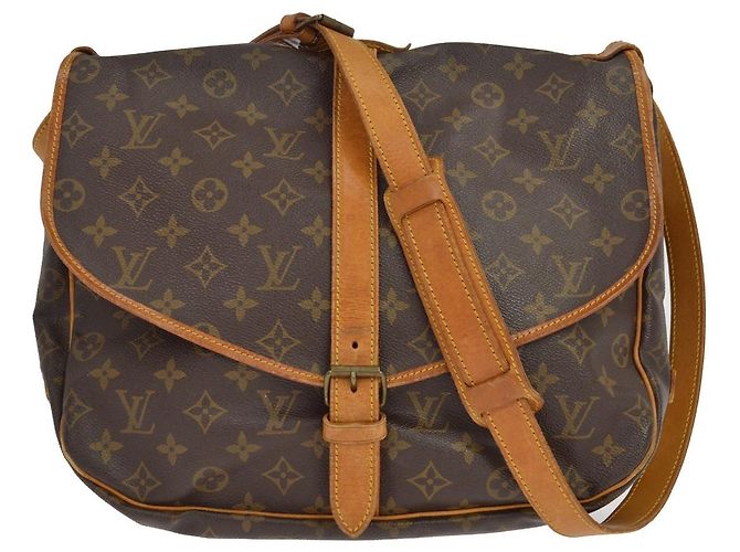 Louis Vuitton Saumur Monogram 35 Marrom