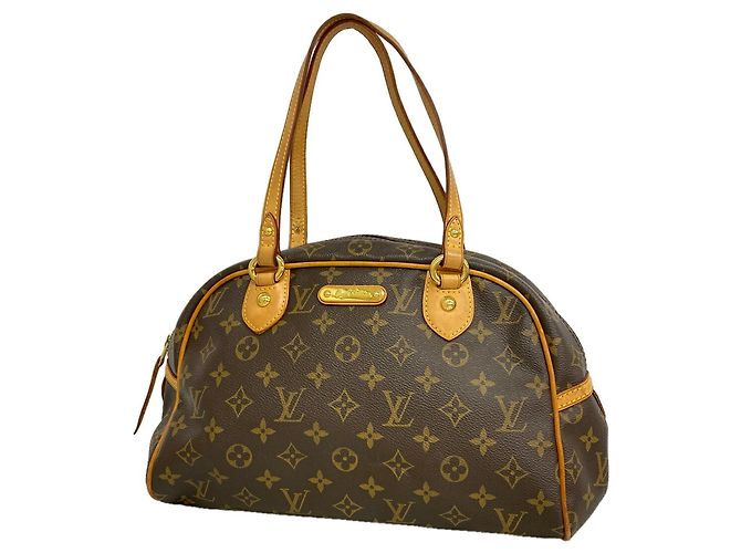Borsa Louis Vuitton Monogram Montorgueil PM Marrone