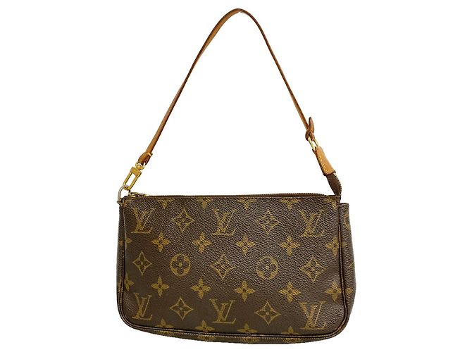 Louis Vuitton Monogram Pochette Accessoires M51980 Marrone